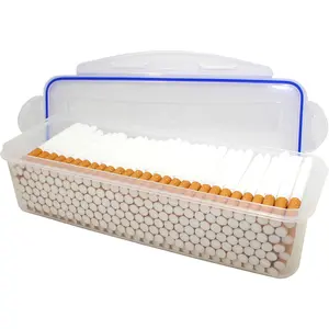 Plastic Container Storage Case for 200 Cigarette Filter Tubes Carton with Safe Seal BullCharged