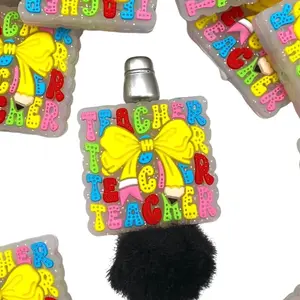 Teacher's Bow Silicone Focal Beads | Crafting & Beading School Beaded Pens Lanyard DIY Supplies