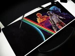 Arc Raiders Gaming Desk Pad, Helmet Scrappy Mouse Pad Design, Mouse Pad Non-slip Thickened Large Writing Lockedge Office Student Gaming Cushion Mousepad