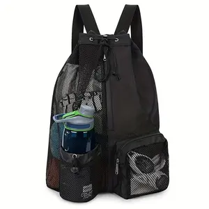 Mesh Beach Bag, 1 Count Outdoor Sports Bag with Dry & Wet Separation Design, Swimming Bag for Gym & Outdoor Activities
