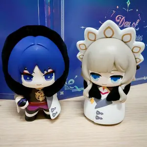 New Suplay Genshin Fatui Harbinger Blind Box MiHoYo Game Figure Desktop Decoration Model Surprise Box Christmas Gift Trendy Toys