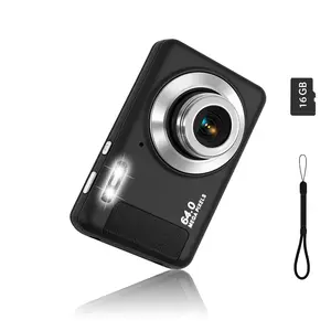 4K Digital Camera with SD Card 16X Digital Zoom Compact Point and Shoot Camera Portable Mini Camera for Teens Students Boys and Girls Perfect Gift Idea Tech Gadget
