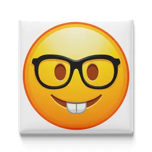 Smiling Face With Glasses Emoji Magnet