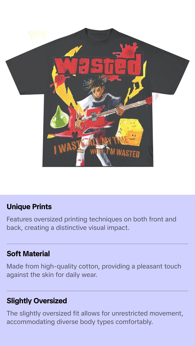 WASTED TEE GBGR - BLACK