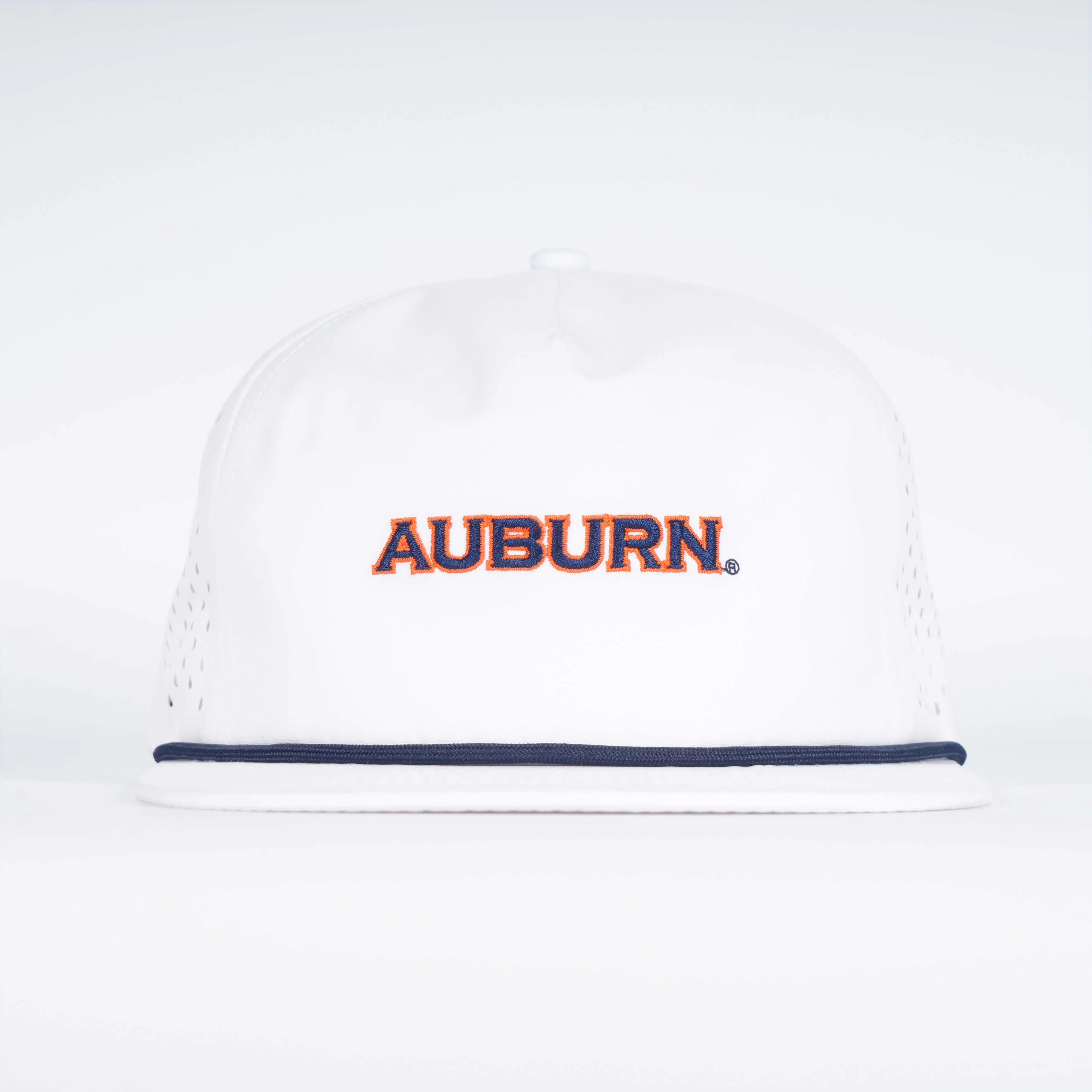 Auburn Rope Hat-  Super Soft Performance Unstructured - White