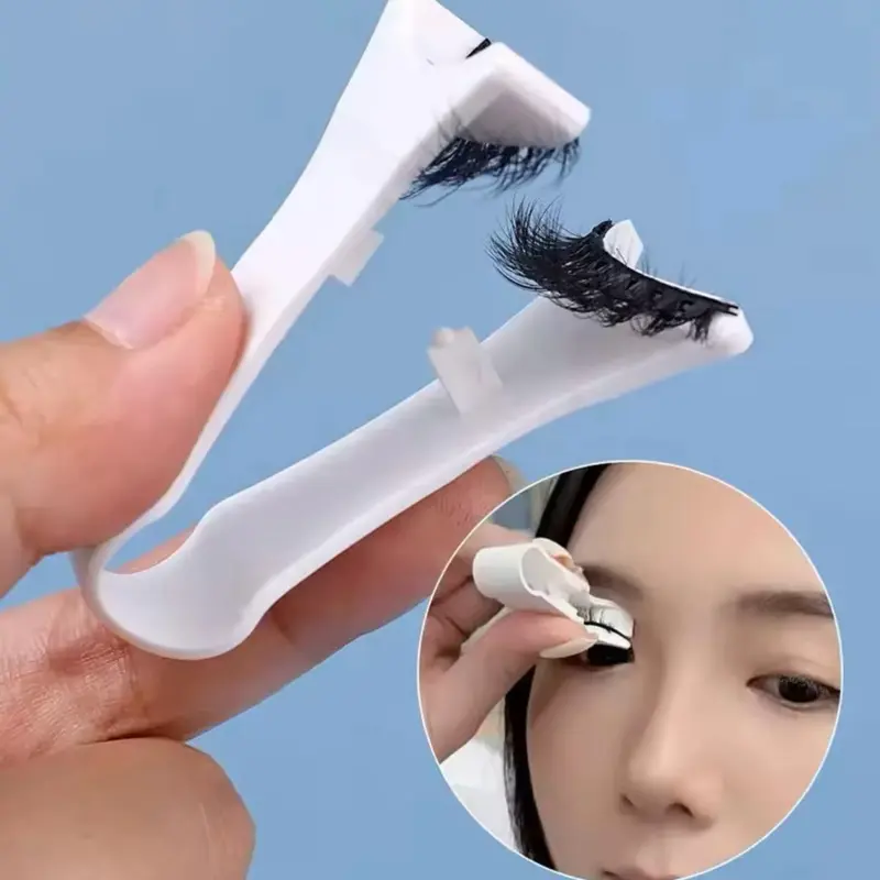 Magnetic Eyelash Applicator Tweezer – False Lash Application Tool & Curler