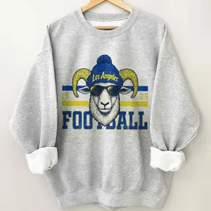 Los Angeles Football Vintage Shirt, Ram Sports Fan Apparel, Trendy Game Day Gift Unisex Football Sweatshirt
