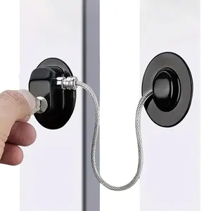 Child Safety Lock, Multifunctional Safety Window Lock, Safety Cable Door Lock, Children Protection Window Restrictor, Child Safety Window Stopper, Anti Theft Lock Limiter