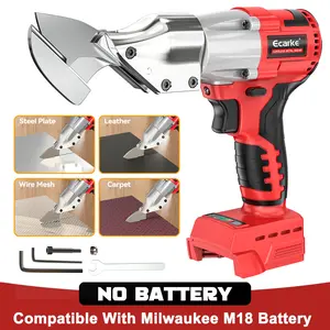 Sheet Metal Cutter for Milwaukee M18 Li-ion Battery, Battery Not Included, Sheet Metal Nibbler - 221 Ft-Lbs Torque Metal Shears - Cuts 18GA Material for Steel, Leather & Carpet - with 360 Degree Pivoting Head