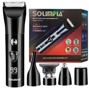 5 In 1 Men's Body Hair Trimmer, Groin Hair Trimmer for Men, Cordless Hair Clipper Set, Electric Shaver Razor Beard Trimmer for Men, Nose Hair Trimmer, Multifunctional Hair Trimmer, Father Gift for Men