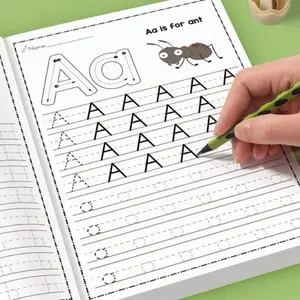 32-Page ABC Letter Tracing Workbook For Kids, A-Z Alphabet Practice For Preschool & Kindergarten, Fun Early Writing Book With Drawing Pages, Copybook, Teaching Supplies, Durable English Writing Book, Back To School