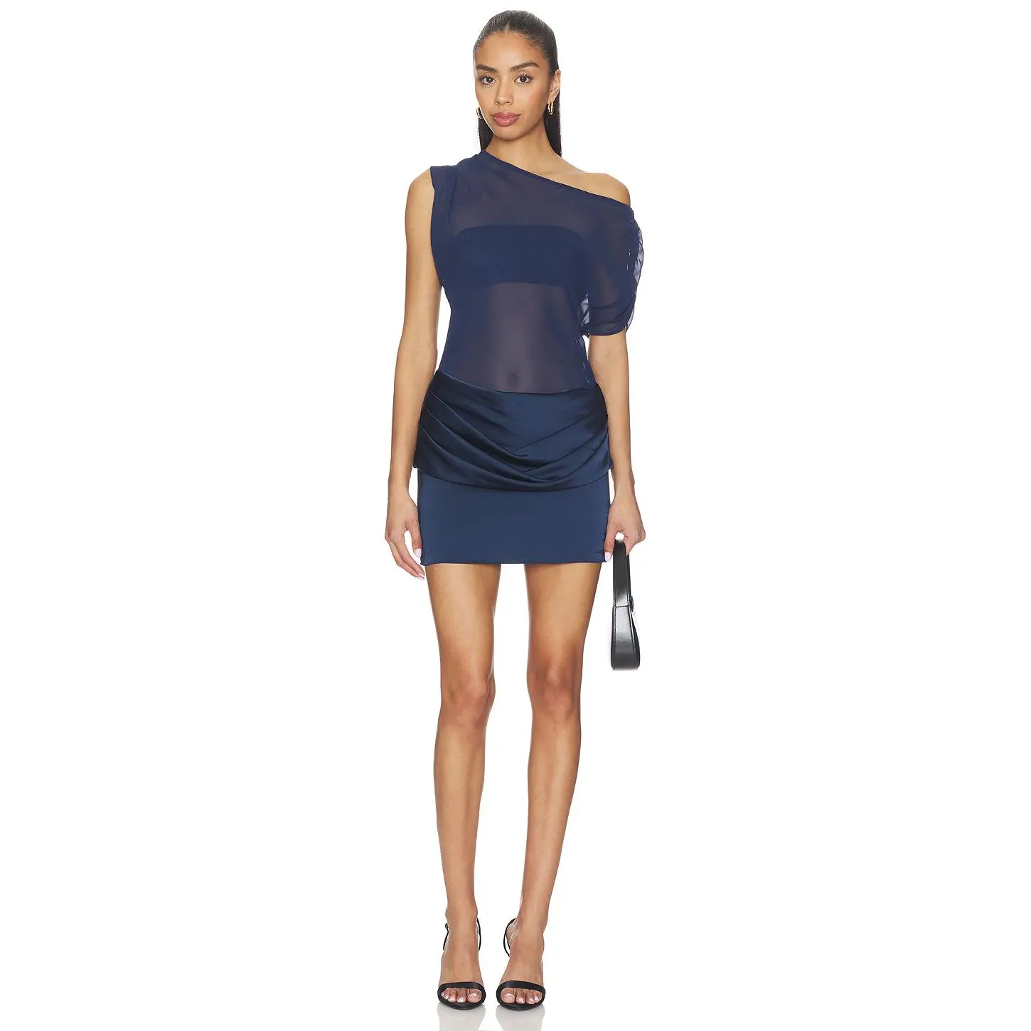 Amanda Uprichard x REVOLVE Olandria Mini Dress in Ink - TikTok Shop