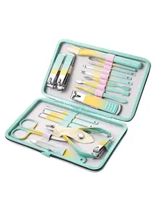 LMMAKE Nail Clippers Set 18pcs Professional Stainless Steel Manicure & Pedicure Kit With Travel Case Durable All-In-One Nail Care Tools For Precise Grooming Ideal For Travel Home Or Salon Use By Men Women And The Entire Family