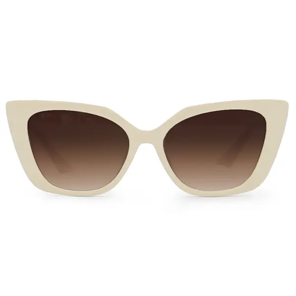 Sophia - Nude - Tangle Free Cat Eye Sunglasses - Certified Shatter-Resistant Lenses - UV400 - For Women & Men