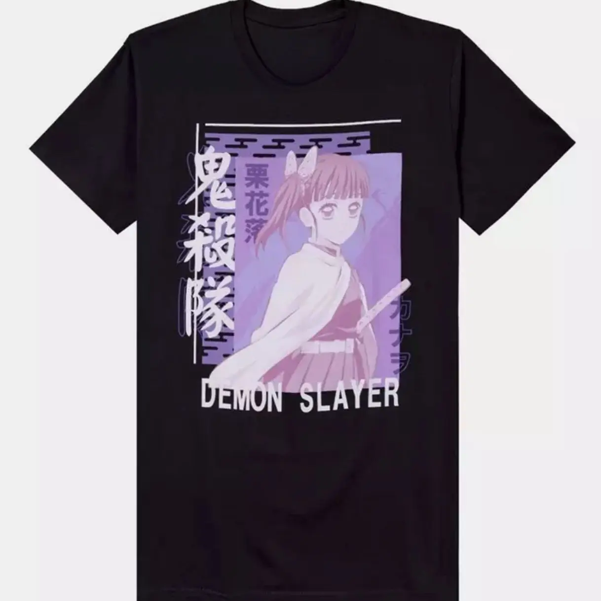 Demon Slayer: Kimetsu No Yaiba Kanao T-Shirt, Anime Graphic T-Shirt, Japanese Manga Streetwear Tee, Retro Otaku Gift for Men Women