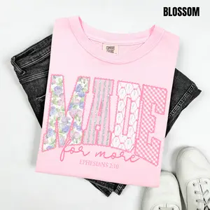 Pink Made For More Comfort Colors T-Shirt ‘NLB’