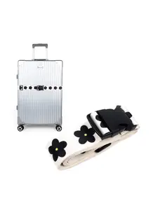 High-Quality Adjustable Luggage Strap, 2 Meter Long Floral Print Travel Bag Belt, Plastic Buckle Binding Straps for All Seasons, Travel Accessories, Travel Essentials
