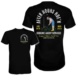 AFTER HOURS HOOCHIE DADDY SERVICES MEN'S T-SHIRT Cotton Tees dark humor graphic tees Casual Menswear