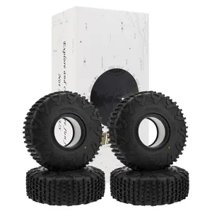 MEUS RACING 1.9 Tires - MS6 MPRO PIN Tires for Axial SCX10 Pro SCX10 TRX4 Redcat Gen8 1/10 RC Crawler Car, 1.77/4.75/R1.9, #M1902
