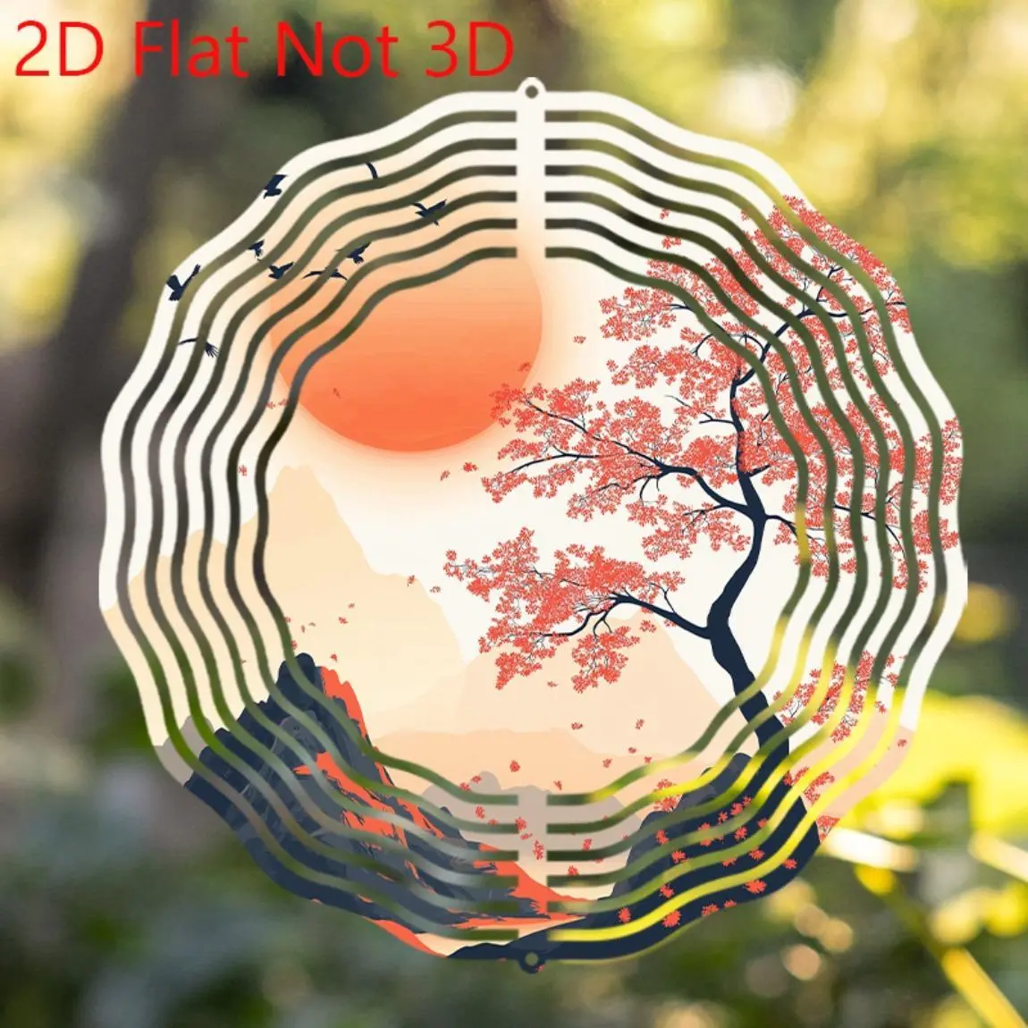 10 Inch Chinese Style Wind Chime - Exquisite Hanging Decor with 360° Rotating Hook, Perfect for Courtyard, Garden, Spring & Summer, Durable & Weatherproof (Anti-Rust/Fade), Unique Gift Idea.