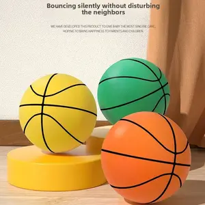 Silent Ball Home Indoor Noise-Free Basketball Children's Shooting Ball Elastic Sponge Ball Silent Training Sports Ball Youth Gift No.7 Basketball