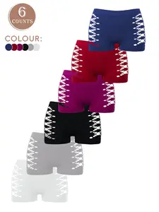 6 of low-rise seamless openwork women's boxer shorts, breathable butt-lifting women's shorts SpringStatements