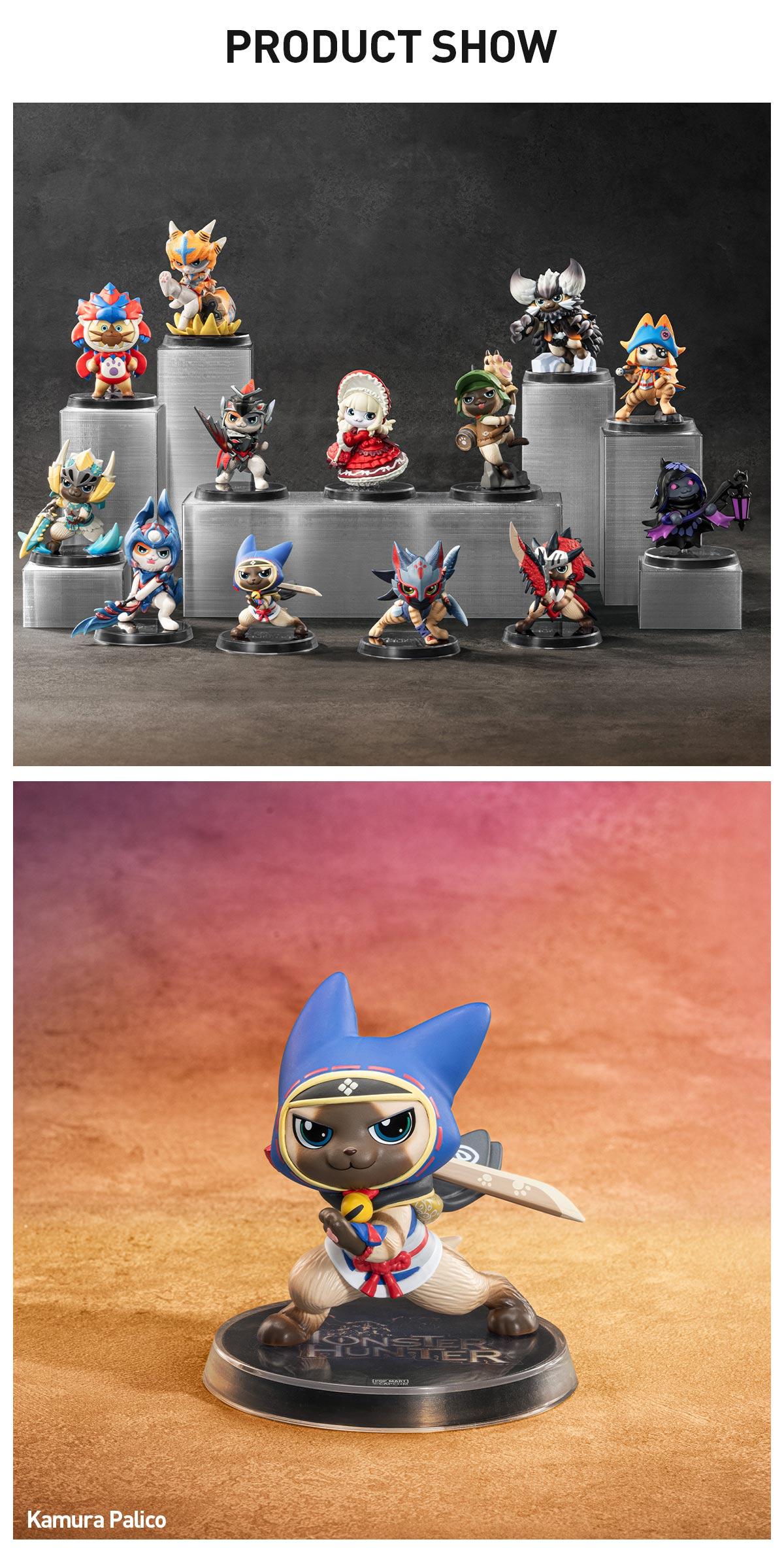 POP MART Monster Hunter Palico Series Figures Blind Box