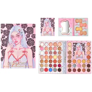 Paleta de Sombras de Ojos de 62 Colores Kevin & Coco - Venta al por Mayor 12 Unidades (KC1267)