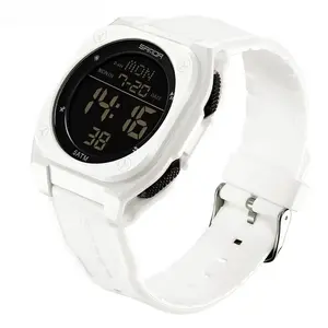 New 6272 Fashionable Men's Electronic Digital Watch Sports Multifunctional Waterproof LED Sport Casual Electronic Watch, Round Dial Quartz Watch, with Box, Daily Decor, Trendy All-match, Durable Watch