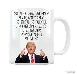 Fishing Mug Fisherman Gift Funny Fishing Gifts for Men Fishing Coffee Cup Fisherman Gag Gift for Dad Fishing Cup