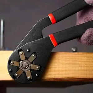 Socket Hex Wrench 14 in 1Multifunctional Wrench with Non-SlipHandle & Adjustable Sizes for CarMotorcycle Bicycle Repair Heavy Duty SteelTool - Black