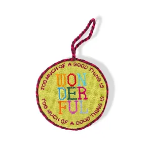 Needlepoint Ornament, Too Much