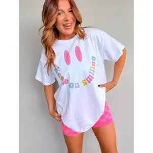 Keep On Smiling Graphic Top