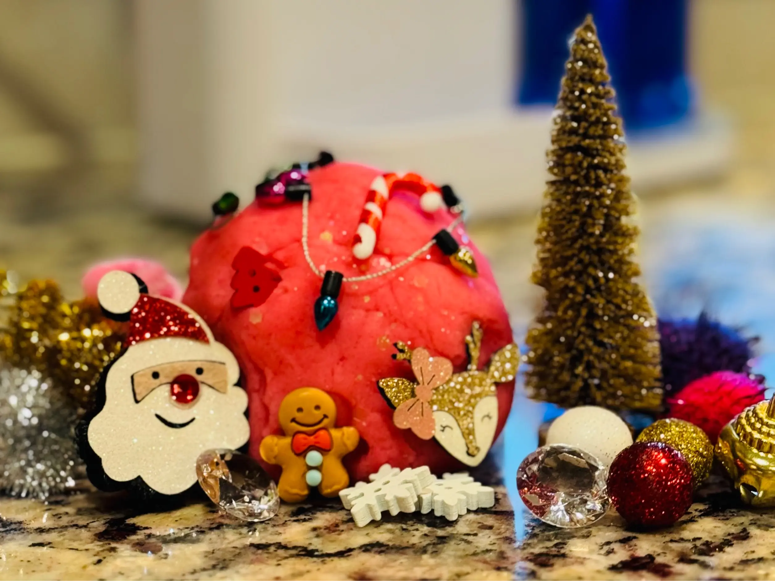Christmas Stocking Stuffer Playdough Jar