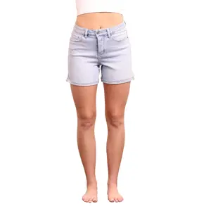 The Martha by Ava Lane High-Rise Tummy Control Denim Shorts Two Lengths