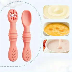 2pcs Food Grade Food Supplement Spoon, Feeding Spoon Tableware