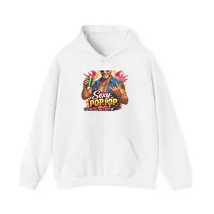 Sexy Pop Pop Hoodie | Retro Muscle Man Graphic