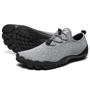 ALEADER Men's Barefoot Slip-on Water Shoes, Non-slip Breathable qQuick-drying Shoes, Suitable for Vacation Beach Stream Surfing