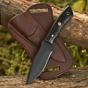 Premium Fixed Blade Hunting Knife  Micarta Handle | Leather Sheath | Razor Sharp Outdoor Survival Knife Camping Supplies