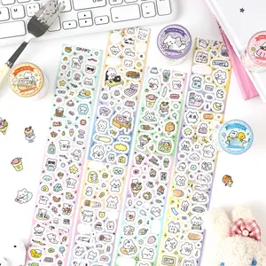 Craft Tape Roll/bag, Adorable Sweet Shop Series Anime Style Anime Design Decorative Stickers, Diary Sticker, Handmade Stationery Water Bottle Multi-Scene Base