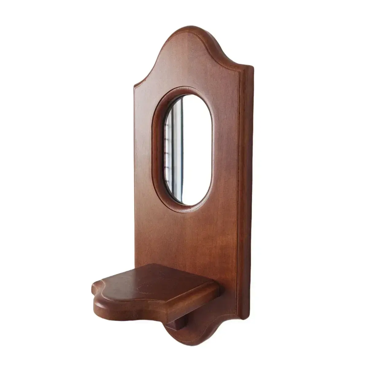 Vintage Wall Mirror with Shelf