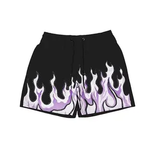 Men's Drawstring Breathable Quick Dry High Street Style Shorts Casual Workout Athletic Running Pants Black Customize