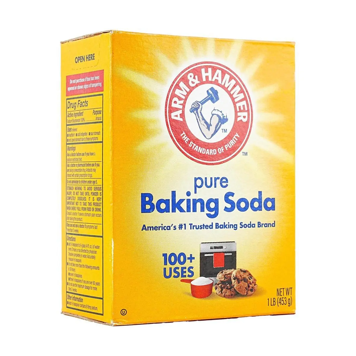 ARM & HAMMER Pure Baking Soda - 1LB Multipurpose Baking & Cooking Powder for Bread Pancakes Cookies Brownies Waffles Natural Bake ARM & HAMMER Pure Baking Soda - 1LB Multipurpose Baking & Cooking Powder for Bread Pancakes Cookies Brownies Waffles Natural Bake