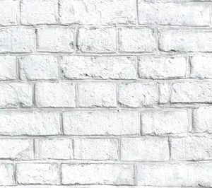 White Brick Wall Decal