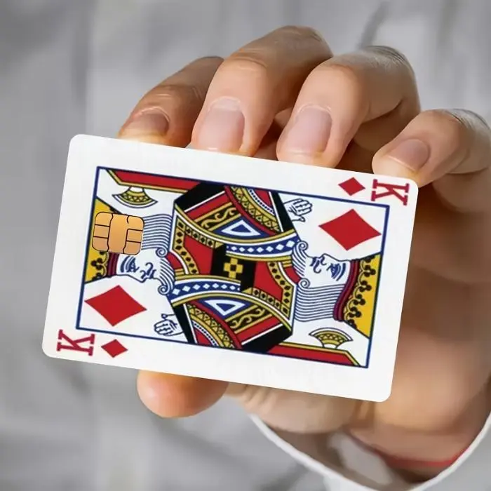 King Poker Premium Fun Pattern Stickers,Suitable for Transportation, Keys, Credit Cards, Debit Cards