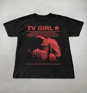Tv Girl tshirt, French Exit Album Tee, Cute indie band tee T-Shirt For Men Women, For Fans Unisex Casual Cotton Streetwear Trendy