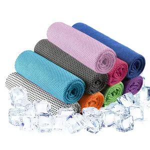 12 x 40" Cooling Towels for Hot Weather 9 Pcs Soft Breathable Cold Towel for Sweat Sports Workout Fitness Gym Running Travel Camping Microfiber Reusable Quality Material Absorbent Quick Drying