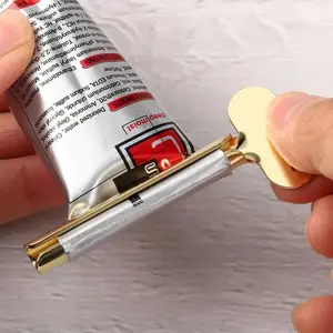 Toothpaste Squeezer 3 Pieces Metal Tube Squeezer Key Stainless Steel Dispenser Roller Tube Press Roller Tube Pipe Twister Key Bathroom & Kitchen Gadget for Various Tube Ointment Products