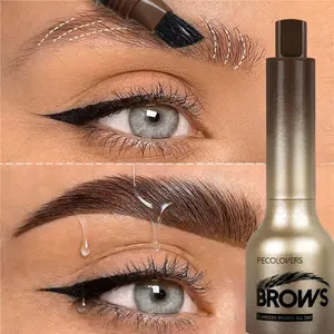 1PC Waterproof Multi-branch Eyebrow Pencil with Angled Brush, Volumizing Eyebrow Enhancer - Quick-drying, Quick-filling Eyebrows/hairline, Long-lasting, Not Easy To Fade, Natural and Well-defined Eyebrows, Anti-smudge, Suitable for Daily and Party Styling