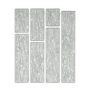 Wood Grain Embossing Metal Cutting Mold Set, DIY Handmade Card Making Album Crafting, Creative Project Use, Craft Supplies